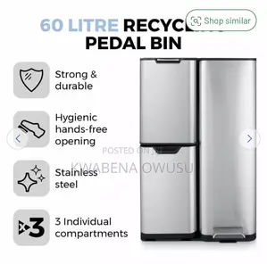Tower 60litre Recycling Pedal Bin