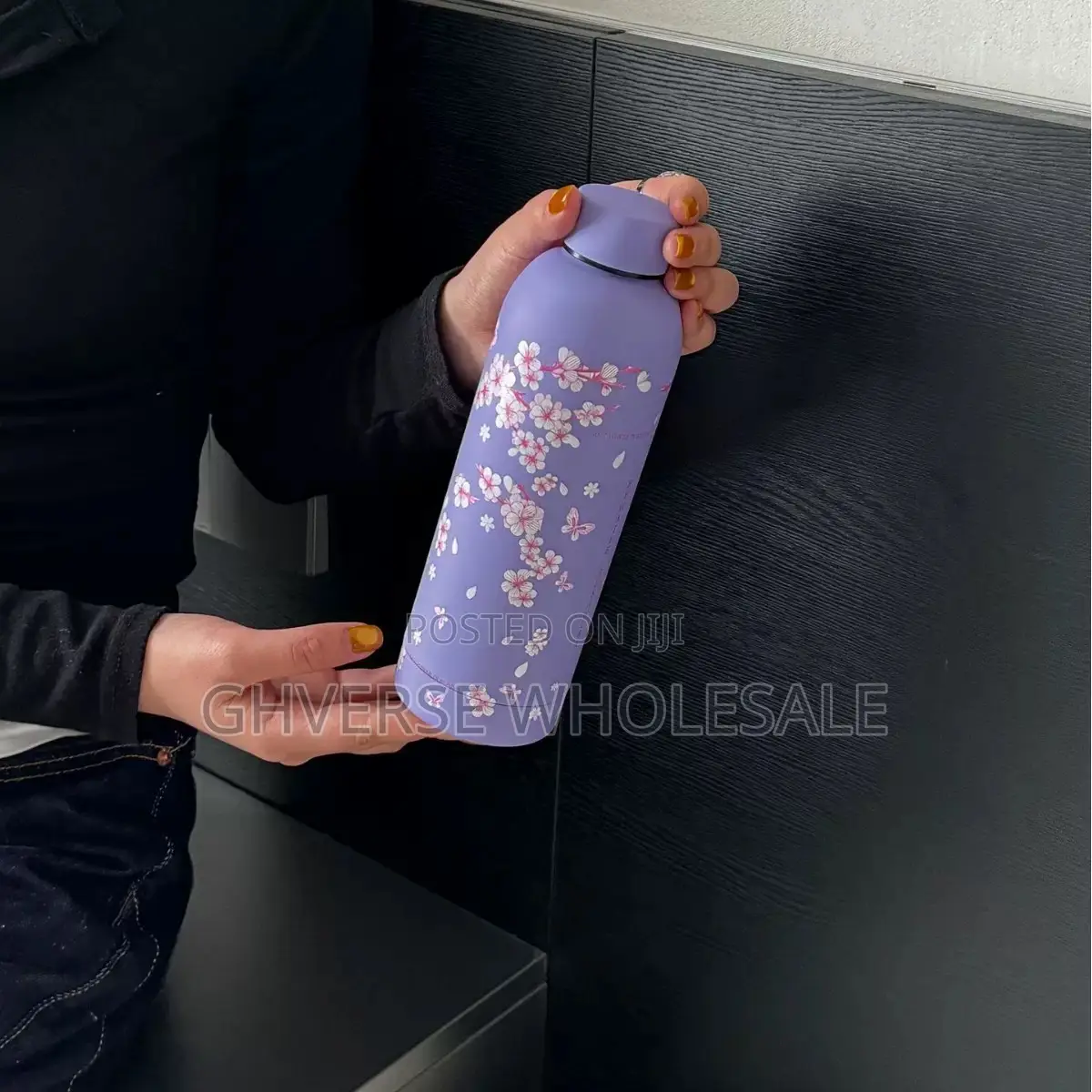 Floral Stainless Steel Insulated Vacuum Bottle