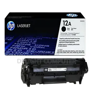 HP 12A Black Original LaserJet Toner Cartridge, Q2612A