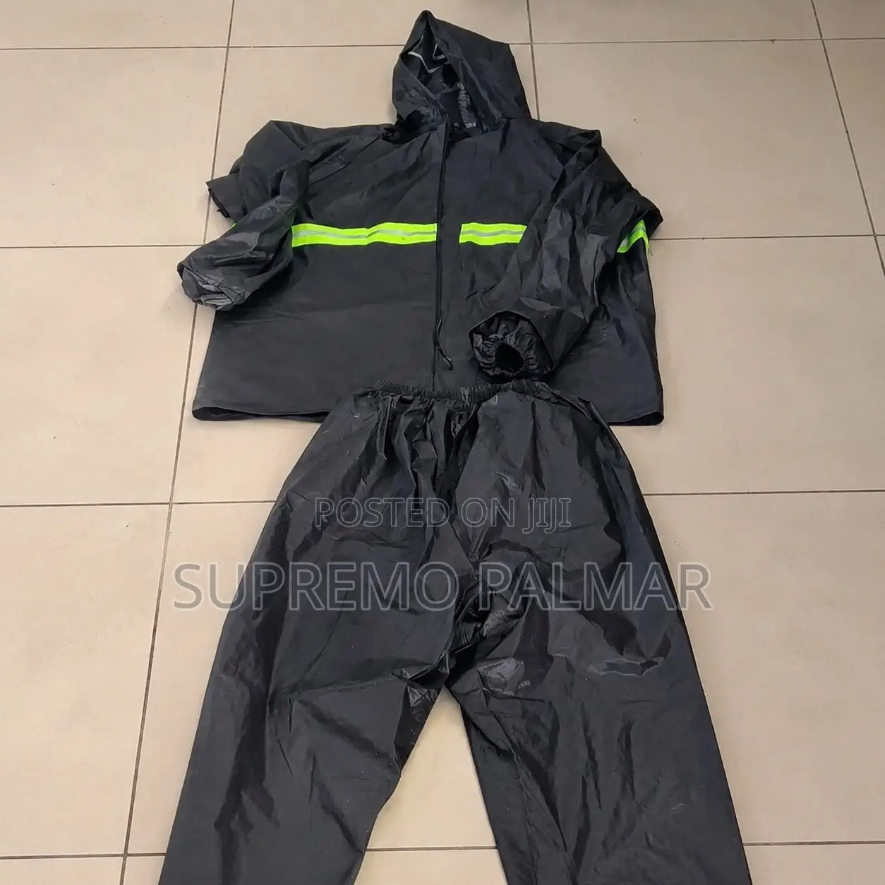 Safety Rain Suit With Reflective Stripes