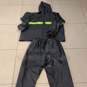 Safety Rain Suit With Reflective Stripes