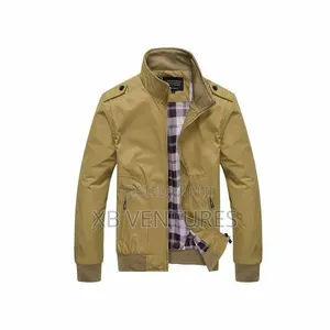 Solid Slim Bomber Jacket Men