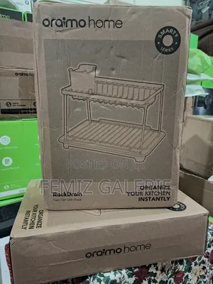 Oraimo Rackdrain Foldable Two-Tier Dish Rack With Guided Drainage