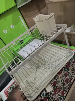 Oraimo Rackdrain Foldable Two-Tier Dish Rack With Guided Drainage