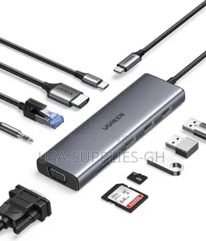 Ugreen 10-in-1 USB-C Hub HDMI Ethernet Adapter 100W PD From Usa