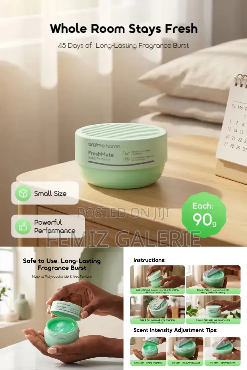 Oraimo FreshMate 90g Natural Long-Lasting Solid Perfume