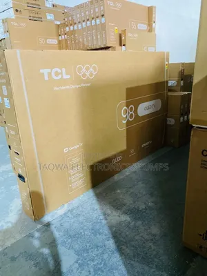 Sleek 98 Inch QLED TCL Smart Google TV