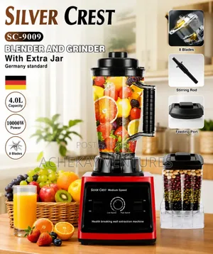 Silver Crest 4L Commercial Blender Build for Powerful Use