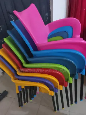 Eight (8) Plastic Chairs (Altogether)