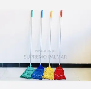 Industrial Microfiber Mop With Silver Handle