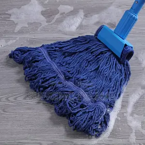 Industrial Microfiber Mop With Silver Handle