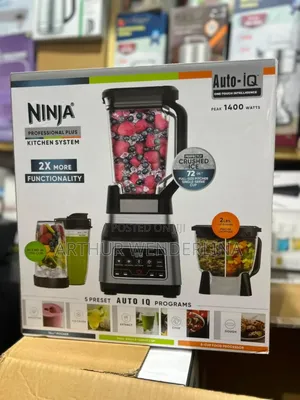 NINJA PROFESSIONAL BLENDER 3 IN 1 ,1400watt Auto-Iq Presets