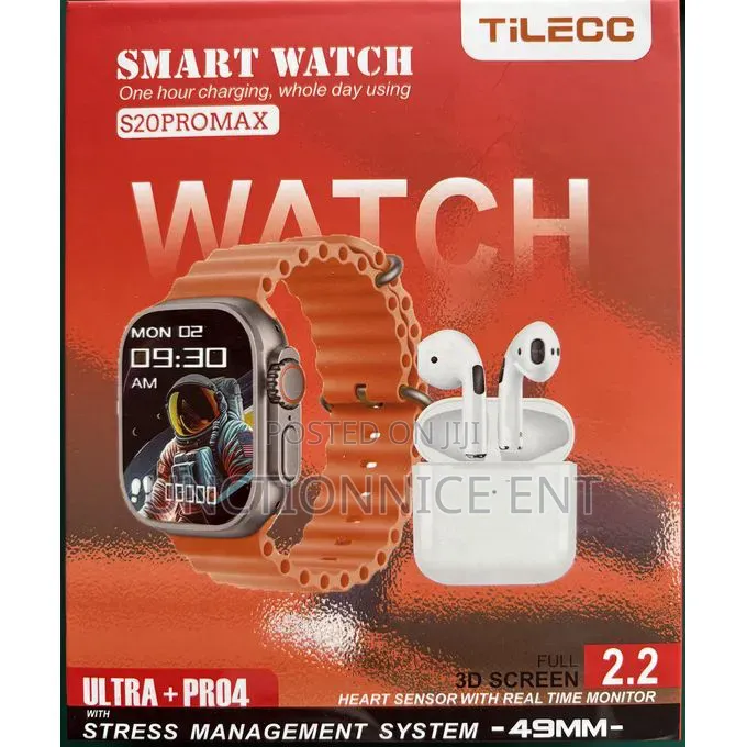Fendior “S20 Promax” Smartwatch + Earphone