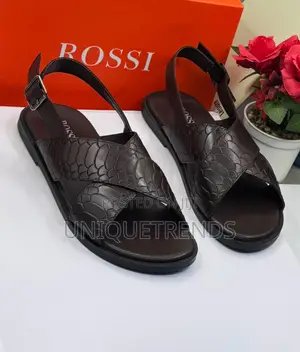 Executive Rossi Men’s Leather Sandals (Browns)