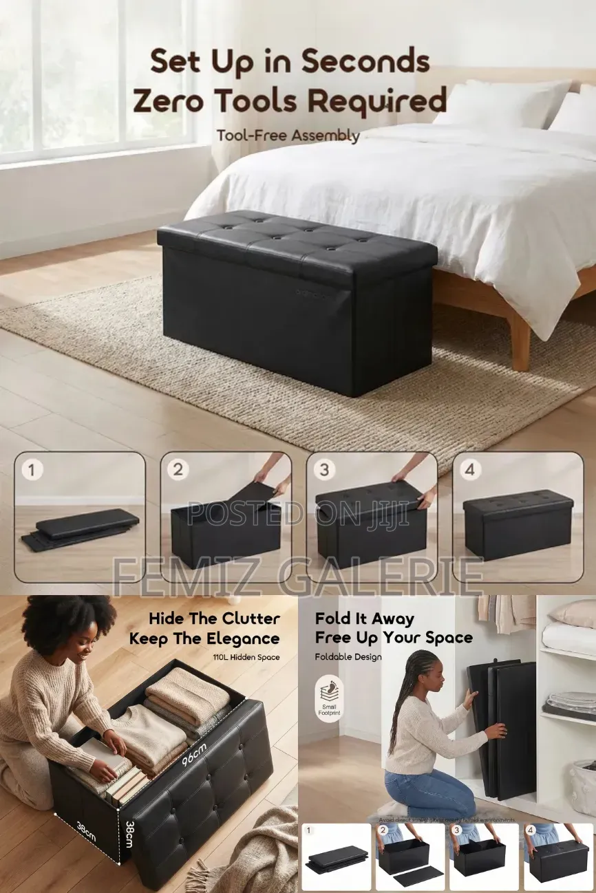Oraimo Cozy Pro 110L Space Foldable Storage Ottoman