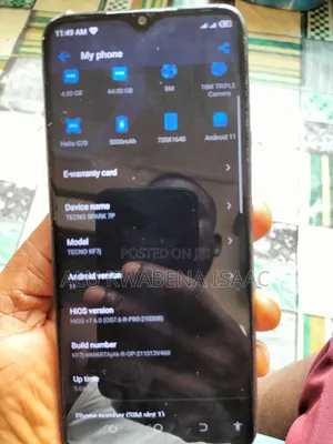 Tecno Spark 7 Pro 64 GB Black
