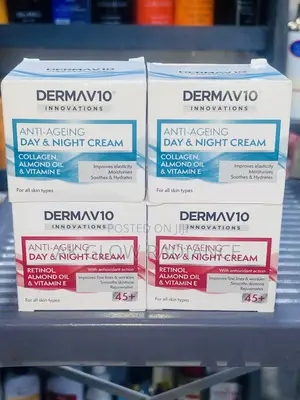 Dermav10 Anti Aging Day Night Face Cream