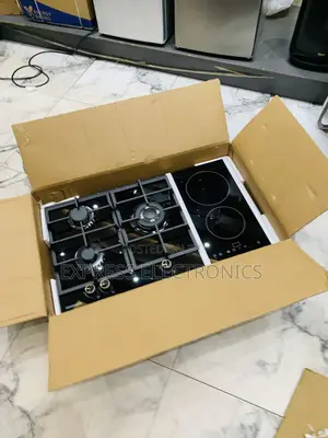 Fabulous Sleek Black 90Cm 3-2 Kenwood Gas Electric Cooker