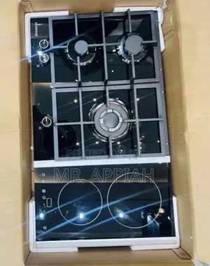 Get Sleek Kenwood 90cm 4 Gas + 2 Electric Hob(Black)