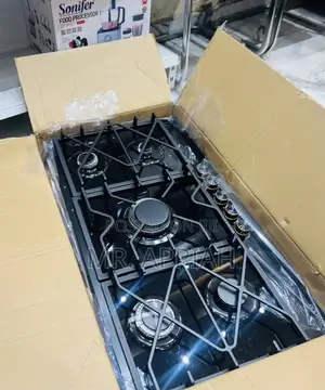 Order Sleek Kenwood 90cm Tempered Glass Hob(5 Gas) Black