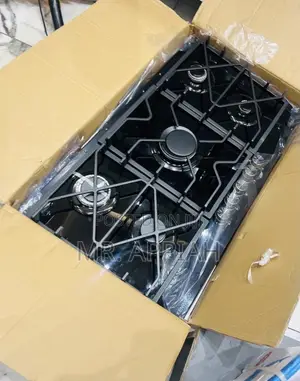 Get Sleek Kenwood 90cm 5 Gas Hob(Tempered Glass) 