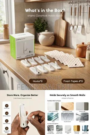 Oraimo OctaHooks Traceless Strong OctaHook - 8pcs