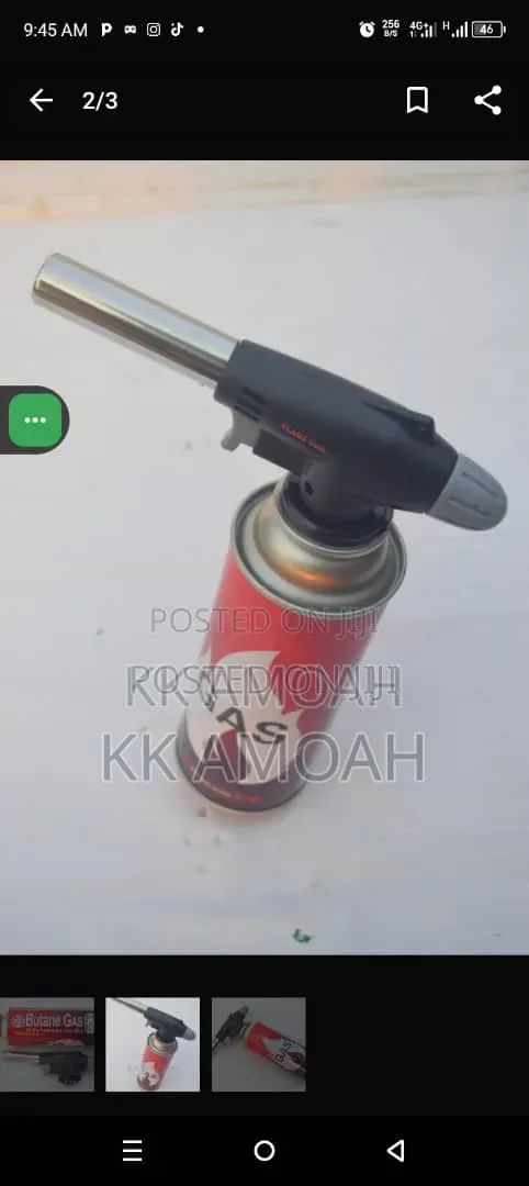 High Performance Gas Torch With Gas Bottle and Lighter