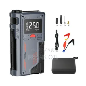 Car Jump Starter and Tire Pump All in 1 Complete Set