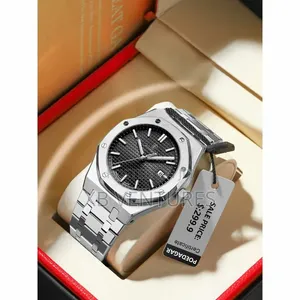 Poedagar Men's Watch Fashion Business Leisure Black