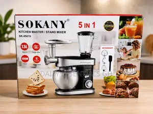 SOKANY 5-in-1 Kitchen Master Stand Mixer 7.5L 1200W SK-05010
