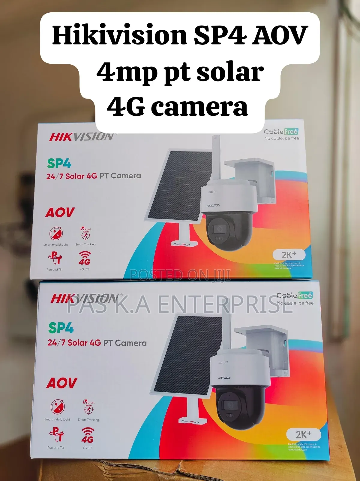 Hikvision 4mp Aov Solar 4G Pt Camera