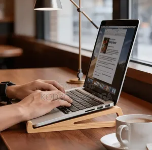 Wooden Laptop Stand (With Engraving of Your Name)