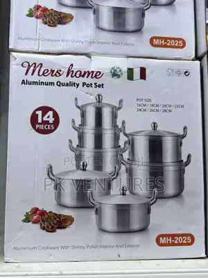 Mers Home Aluminum Quality Pot Set 14 Pieces