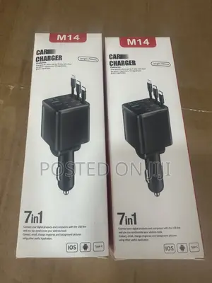 7 in 1 Fast Car Charger Retractable Cord
