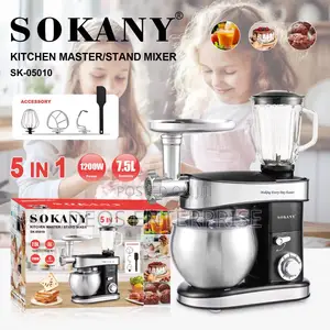 Sokany 5 in 1 Ultimate Kitchen Master Stand Mixer Blender
