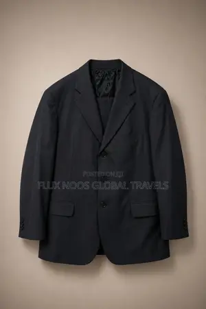 Men's Classic Dark Navy Pinstripe Business Suit