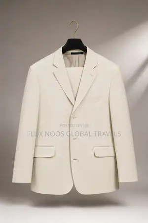 Men's Premium Cream/Beige 2-Piece Suit