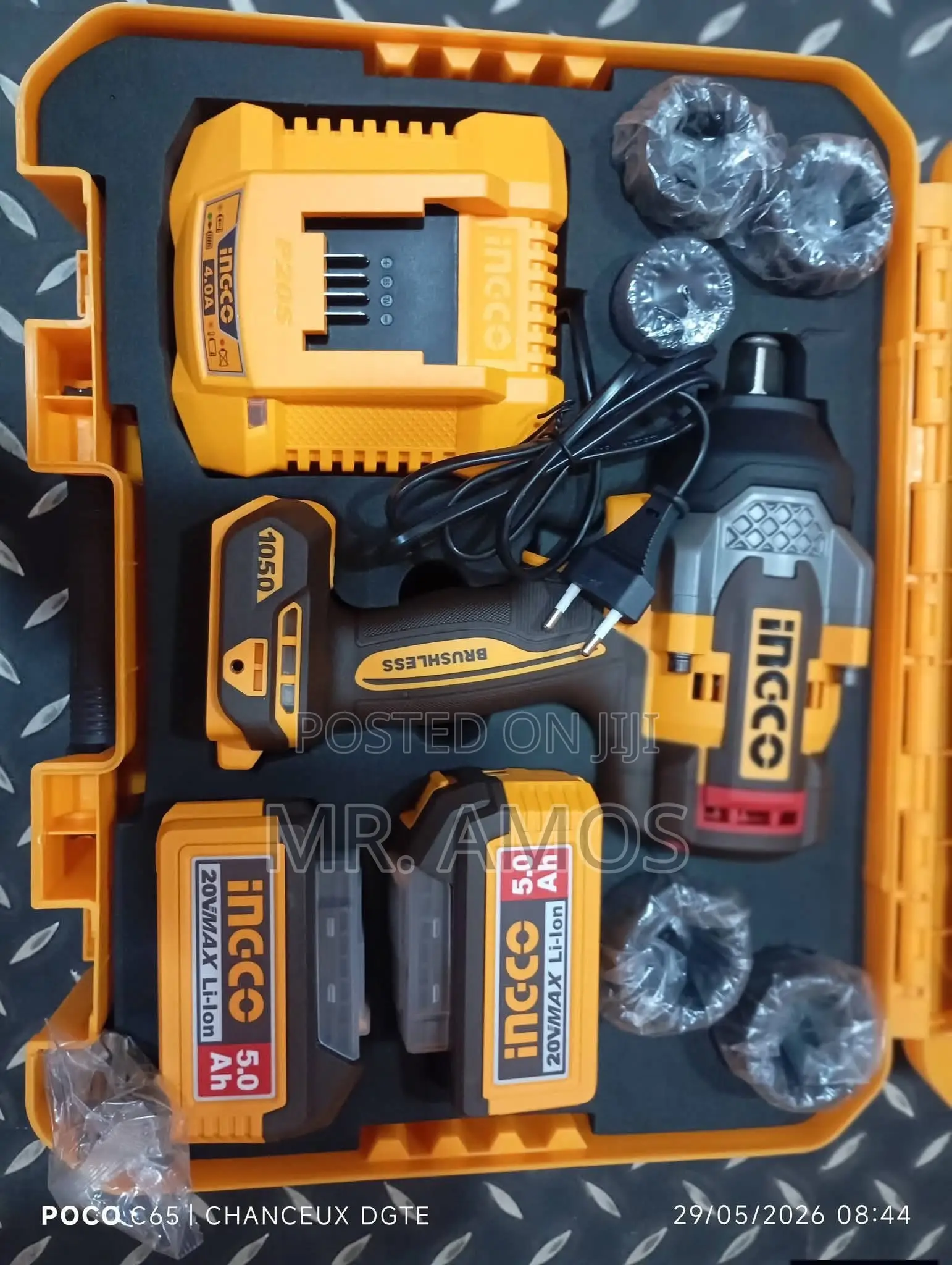 20V Brushless Cordless Impact Wrench + 5Pcs Deep Socket - CIWLI20105