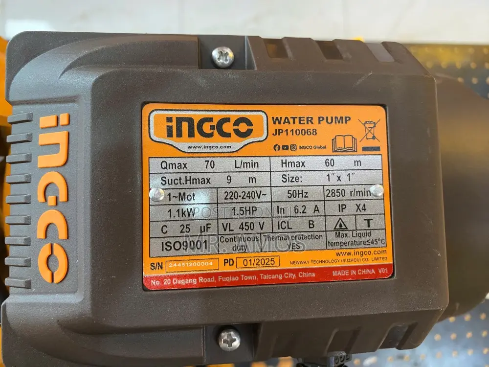 1.5hp Self Priming Jet Pump With 1100 Watt Copper Motor-Jp110068