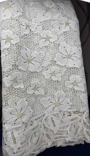 Quality Heavy Weight Embroidery Cord Lace With Floral Details