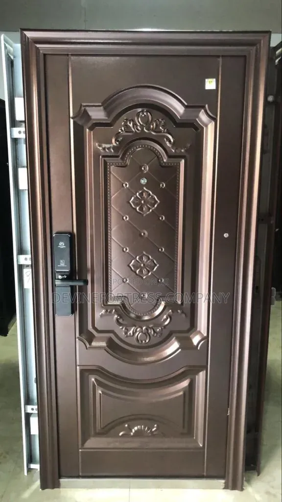 High Quality Paladin Rough Brown Security Doors Single for All Weather