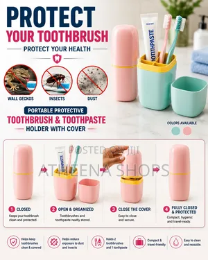 Protective Toothbrush and Toothpaste Holding Kit