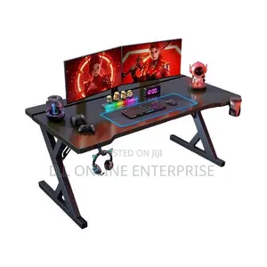 Z Shape Titanium Trident S3 Gaming Desk, Study Desk, Desktop