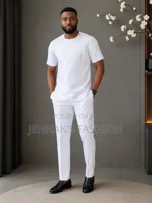 All White Men's Unique Kaftan