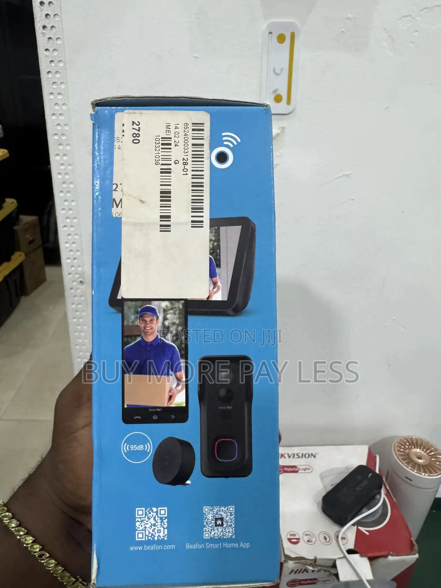 Smart Doorbell Wireless Video Camera W External Bell.Befon Visitors V1
