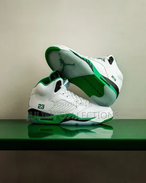 Air Jordan Retro 5 White Green