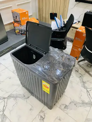 Zealous Sleek Black 8kg Topload Twintub Semi Automatic Nasco