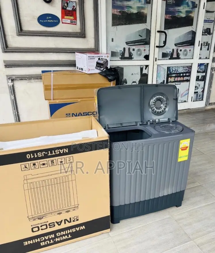 Choose Durable Nasco 8kg Semi-Automatic Washing Machine 