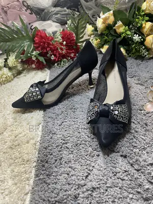 Elegant Mesh Bow Kitten Heel