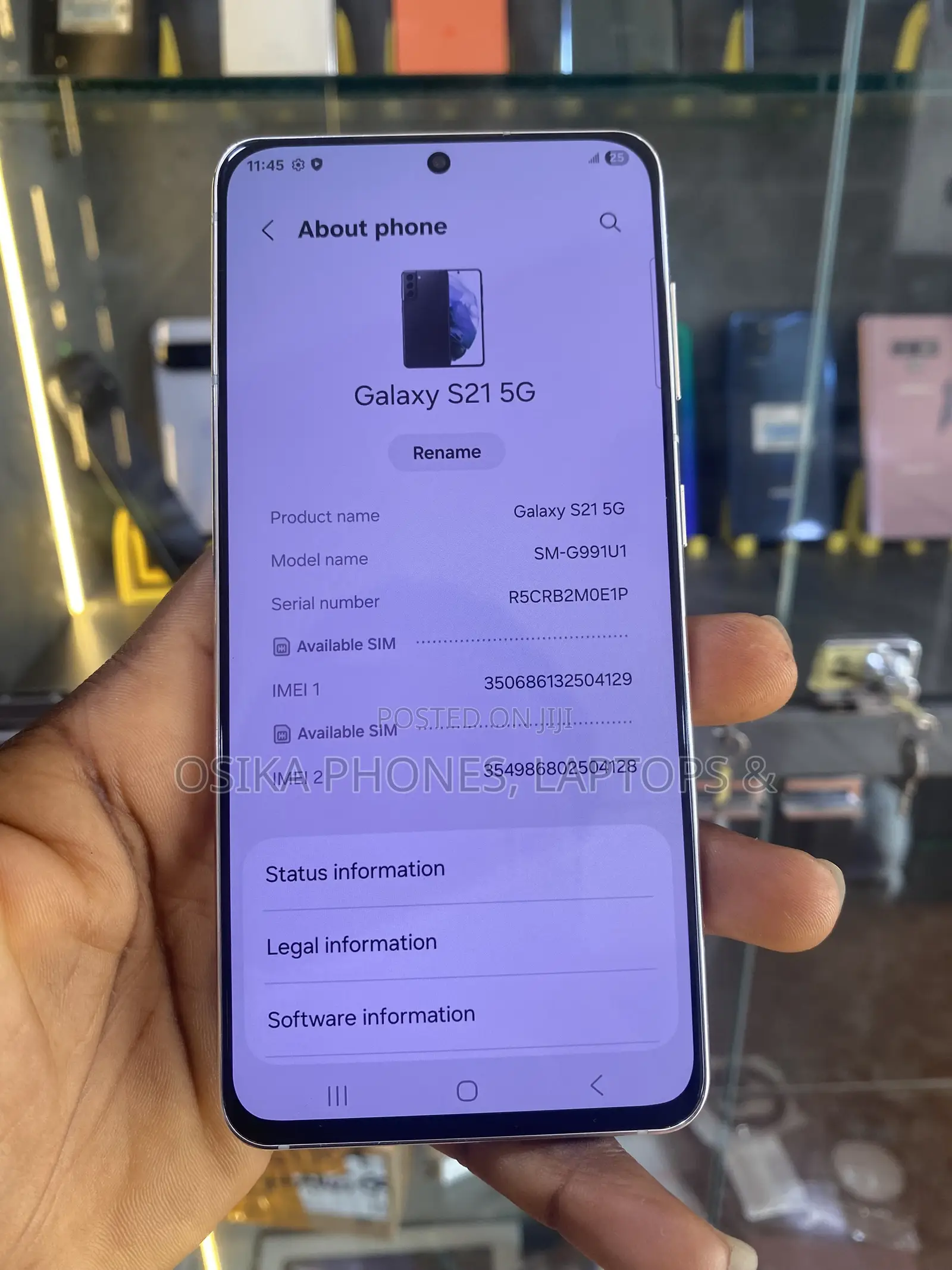 Samsung Galaxy S21 5G 128 GB White